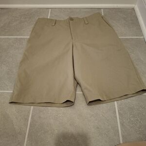 Under Armour Boys Khaki Athletic Shorts - Tan